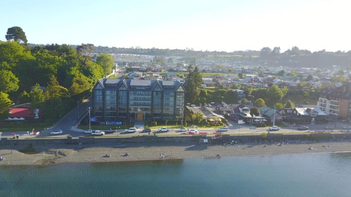 Depto 2D2B Frente A La Costanera Piscina Temperada Servicio Hom 0401 Apartment Puerto Varas Bagian luar foto